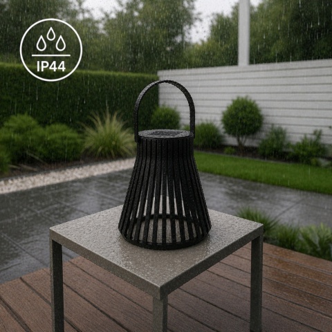 Lampa Solarna Cono Ogrodowa Stożek Nowoczesna na Taras Balkon IP44 3000K