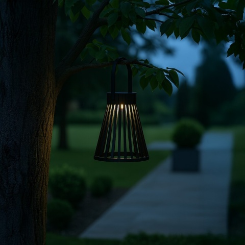 Lampa Solarna Cono Ogrodowa Stożek Nowoczesna na Taras Balkon IP44 3000K
