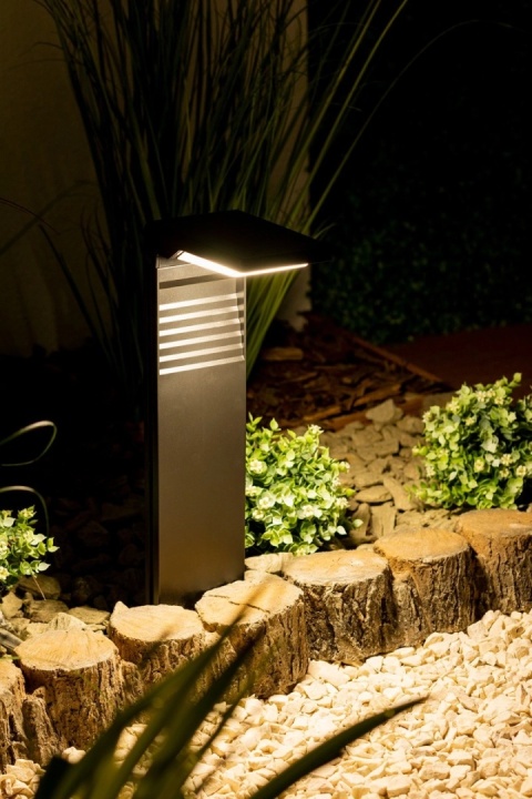 Lampa Solarna Ogrodowa LED Wbijana Ozdobna Słupek 4000K Neutralna DIO-0490