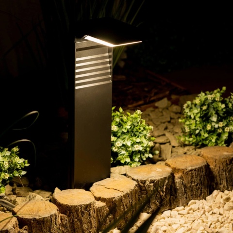 Lampa Solarna Ogrodowa LED Wbijana Ozdobna Słupek 4000K Neutralna DIO-0490