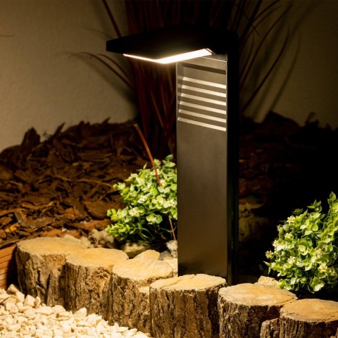 Lampa Solarna Ogrodowa LED Wbijana Ozdobna Słupek 4000K Neutralna DIO-0490