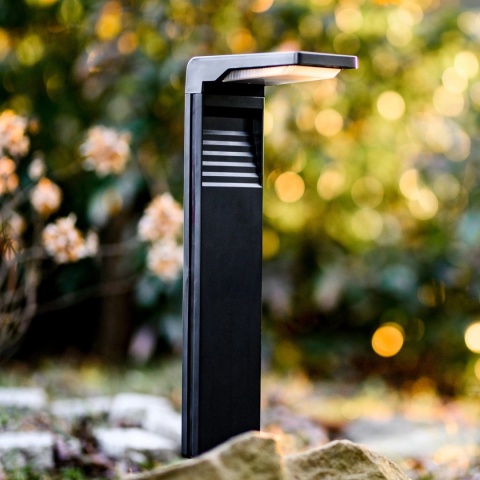 Lampa Solarna Ogrodowa LED Wbijana Ozdobna Słupek 4000K Neutralna DIO-0490