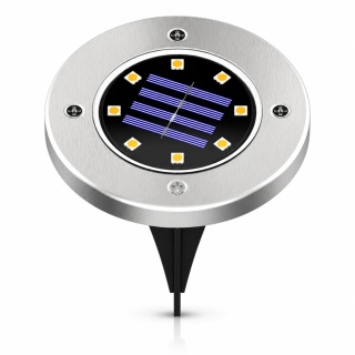 Lampa Solarna Tarasowa Deck Najazdowa na Podjazd Płaska 3000K Ciepła IP44