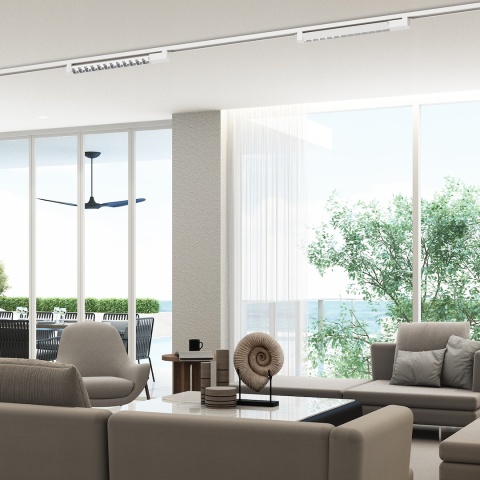 Lampa Szynowa CYBER 28 W LED 4000K Biała do Szynoprzewodu 1-Obwodowego v2.0