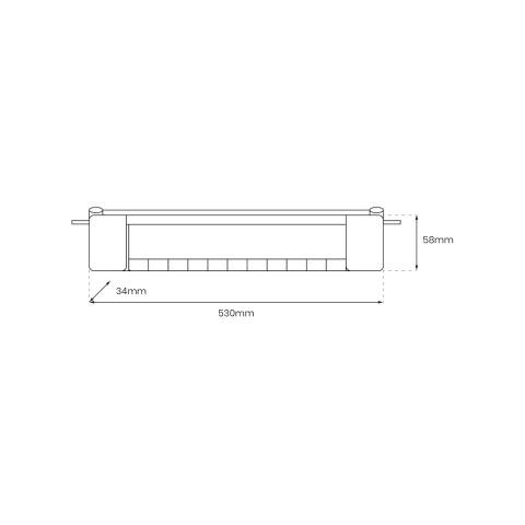 Lampa Szynowa CYBER 28 W LED 4000K Biała do Szynoprzewodu 1-Obwodowego v2.0