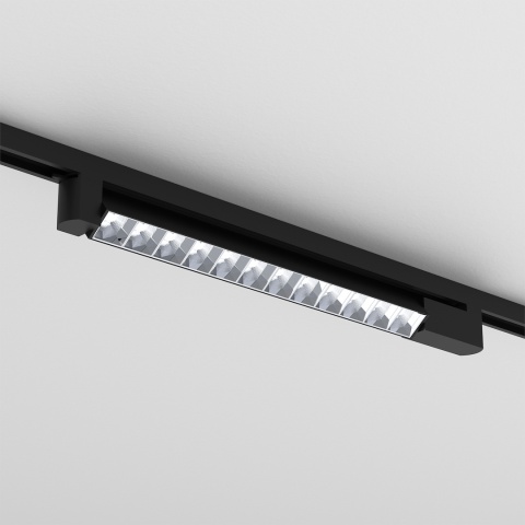 Lampa Szynowa CYBER 28 W LED 4000K Czarna do Szynoprzewodu 1-Obwodowego v2.0
