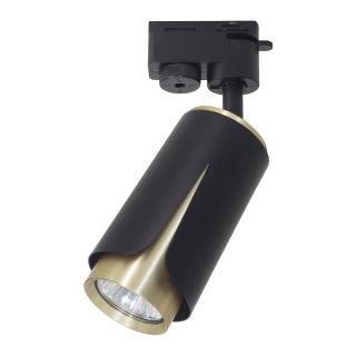 Lampa Szynowa FLOWER 1xGU10 Czarno-Złota do Szynoprzewodu 1-Obwodowego v2.0