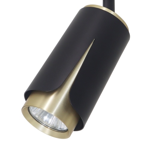 Lampa Szynowa FLOWER 1xGU10 Czarno-Złota do Szynoprzewodu 1-Obwodowego v2.0