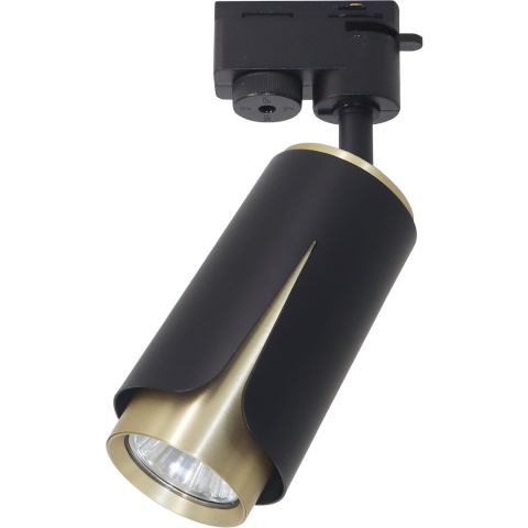 Lampa Szynowa FLOWER 1xGU10 Czarno-Złota do Szynoprzewodu 1-Obwodowego v2.0