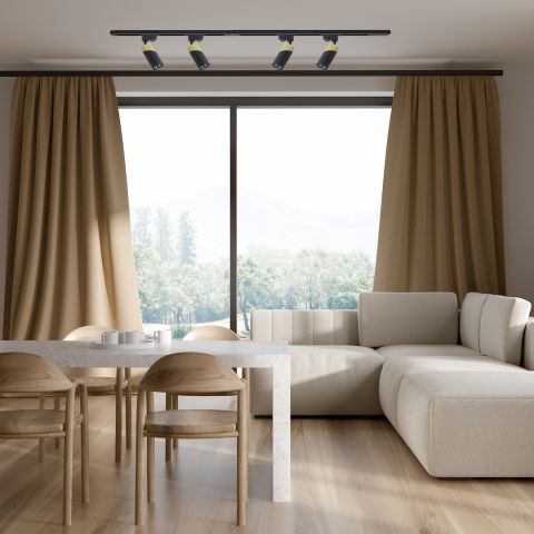 Lampa Szynowa NEO 1xGU10 Czarno-Złota do Szynoprzewodu 1-Obwodowego v2.0