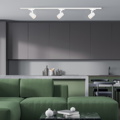 Lampa Szynowa VOLF 1xGU10 Biała do Szynoprzewodu 1-Obwodowego v2.0