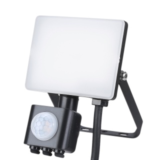 Naświetlacz LED 10W 950lm 5000K Czujnik Ruchu Zewnętrzny IP44 Garaż Ogród