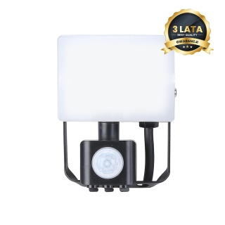 Naświetlacz LED 10W 950lm 5000K Czujnik Ruchu Zewnętrzny IP44 Garaż Ogród