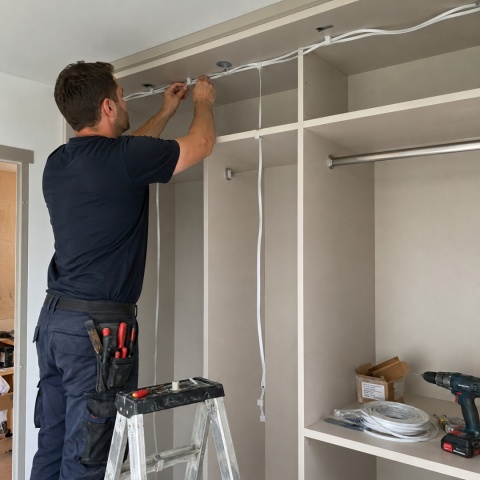 Przewód elektryczny Płaski H03VVH2F OMYp 300V 2x0,75 płaski biały linka 1m