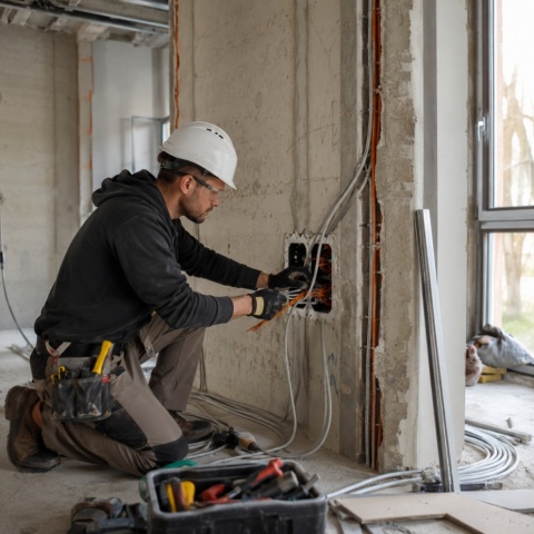 Przewód elektryczny Płaski H03VVH2F OMYp 300V 2x0,75 płaski biały linka 1m