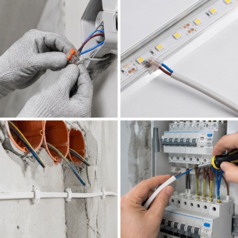Przewód elektryczny Płaski H03VVH2F OMYp 300V 2x0,75 płaski biały linka 1m