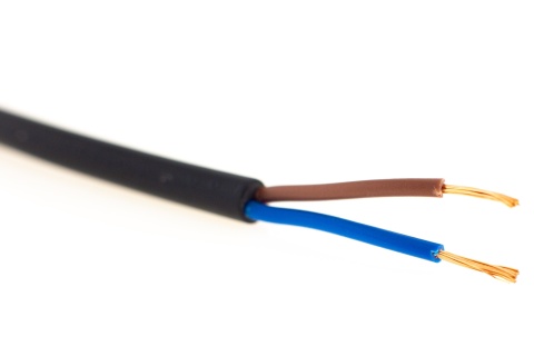 Przewód okrągły elektryczny H03VVF OMY 300V 2x0,75 czarny linka 25m