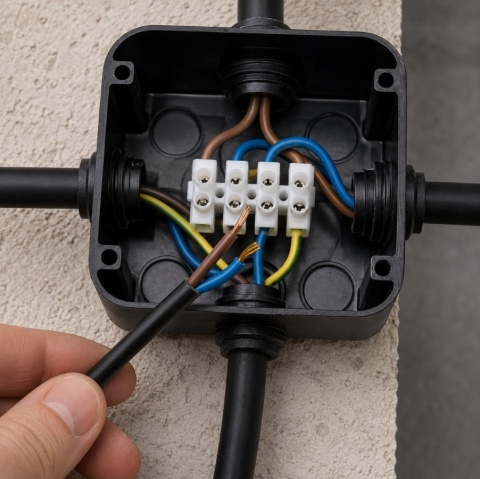 Przewód okrągły elektryczny H03VVF OMY 300V 2x0,75 czarny linka 25m