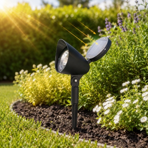 Reflektor Solarny Joker Lampa Ogrodowa Wbijana Regulowana do Ścieżek IP44