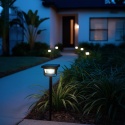 Reflektor Solarny Point Lampa Ogrodowa Czujnik Zmierzchu Wbijana 2w1 8000K IP44