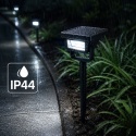 Reflektor Solarny Point Lampa Ogrodowa Czujnik Zmierzchu Wbijana 2w1 8000K IP44