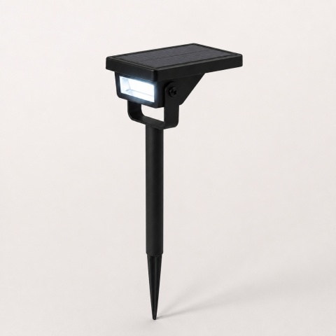Reflektor Solarny Point Lampa Ogrodowa Czujnik Zmierzchu Wbijana 2w1 8000K IP44