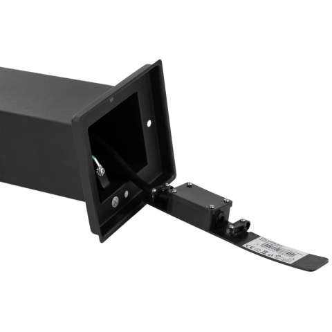 Słupek ogrodowy Lumiled IBERI 40cm 4x Gniazdo sieciowe 230V IP65/IP54 Czarn