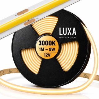 Taśma LED COB 12V 1m NEON pasek linia ciepła 3000K 800lm/m 8W/m mocna