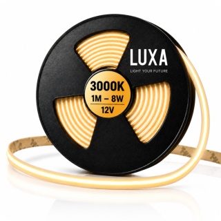 Taśma LED COB 12V 1m NEON pasek linia ciepła 3000K 800lm/m 8W/m mocna