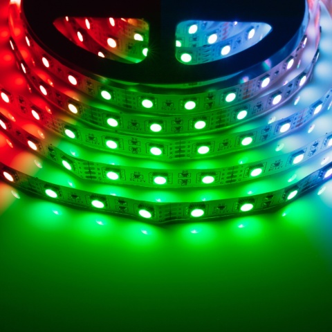 Taśma LED RGBW Kolorowa SMD 5050 5M Multikolor + Biały Neutralny 4000K IP20