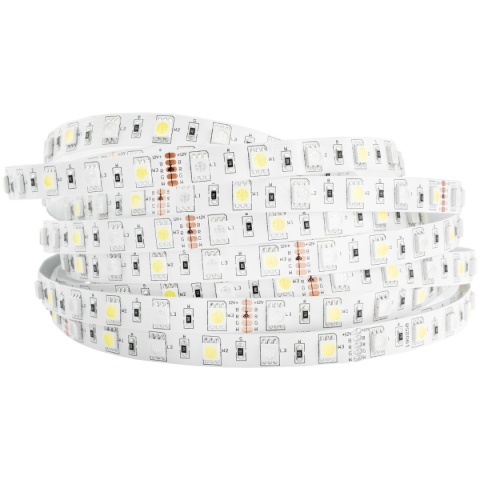 Taśma LED RGBW Kolorowa SMD 5050 5M Multikolor + Biały Neutralny 4000K IP20