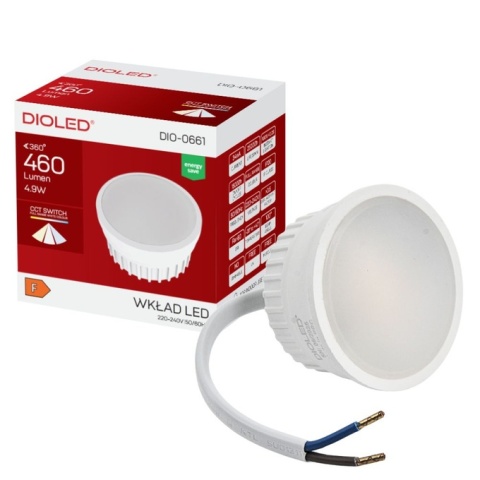 Żarówka INSERT Wkład LED CCT 4,9W 460lm zamiennik GU10 do AMAT-S opraw 50mm
