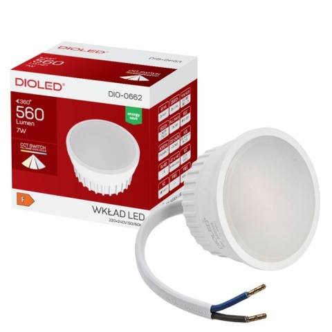 Żarówka INSERT Wkład LED CCT 7W 560lm zamiennik GU10 do AMAT-S opraw 50mm