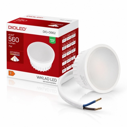 Żarówka INSERT Wkład LED CCT 7W 560lm zamiennik GU10 do AMAT-S opraw 50mm