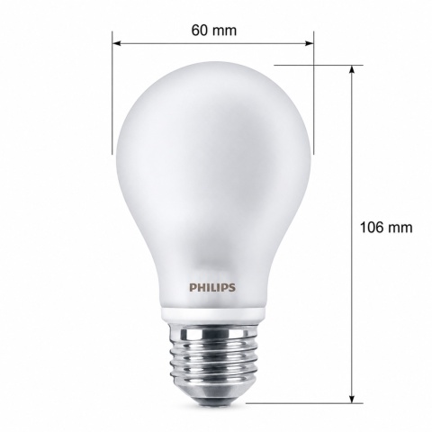 Żarówka LED E27 A60 4,5W = 40W 470lm 2700K Ciepła 300° PHILIPS