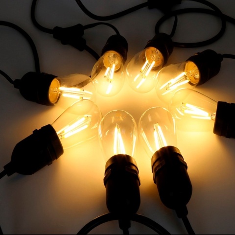 Żarówka LED do Girlandy 1W ST45 E27 2700K Ciepła Filamentowa OZDOBNA