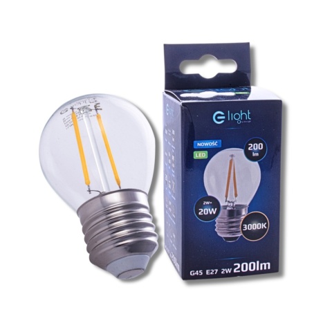 Żarówka LED do Girlandy 2W E27 2700K Ciepła Kulka 250lm