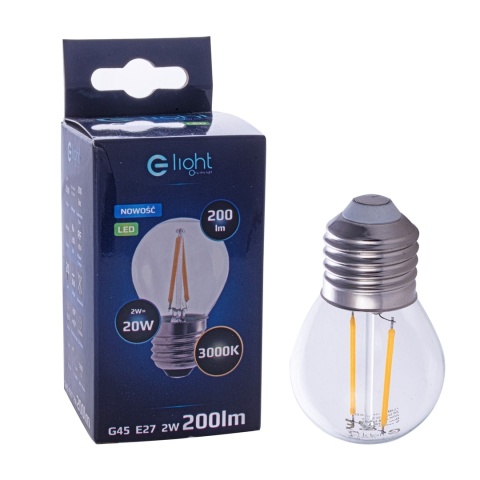 Żarówka LED do Girlandy 2W E27 2700K Ciepła Kulka 250lm