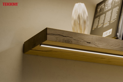 Zestaw profil LED aluminiowy nawierzchniowy srebrny klosz mleczny PC 2,02 m + 4 zaślepki + 4 uchwyty ORRE