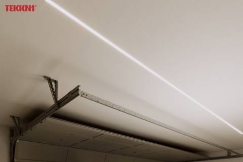 Zestaw profil LED p/t dp 2 taśm czarny klosz mleczny PC 2,02 m + klosz + 4 zaślepki HORST