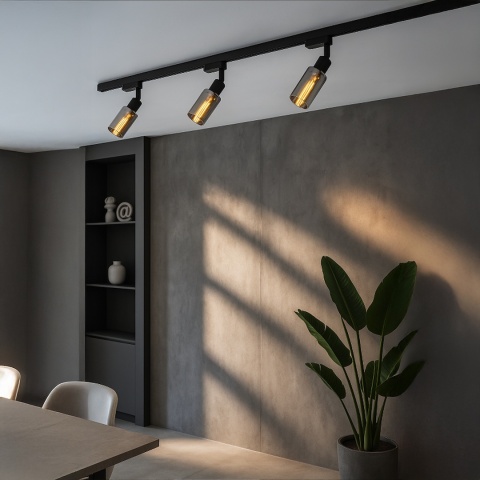 Lampa Szynowa COMO 1xE14 Czarna do Szynoprzewodu 1-Obwodowego v2.0