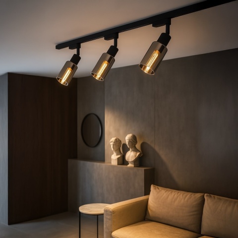 Lampa Szynowa COMO 1xE14 Czarna do Szynoprzewodu 1-Obwodowego v2.0