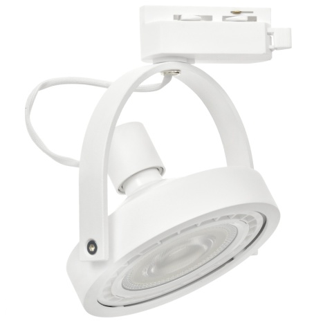 Lampa Szynowa LUGAR 1xAR111 GU10 Biała do Szynoprzewodu 1-Obwodowego v2.0
