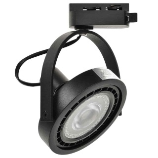 Lampa Szynowa LUGAR 1xAR111 GU10 Czarna do Szynoprzewodu 1-Obwodowego v2.0
