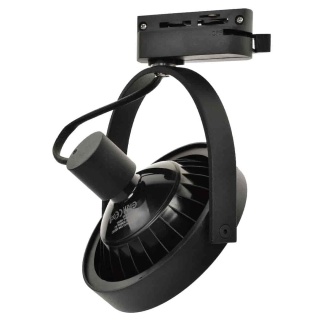 Lampa Szynowa LUGAR 1xAR111 GU10 Czarna do Szynoprzewodu 1-Obwodowego v2.0
