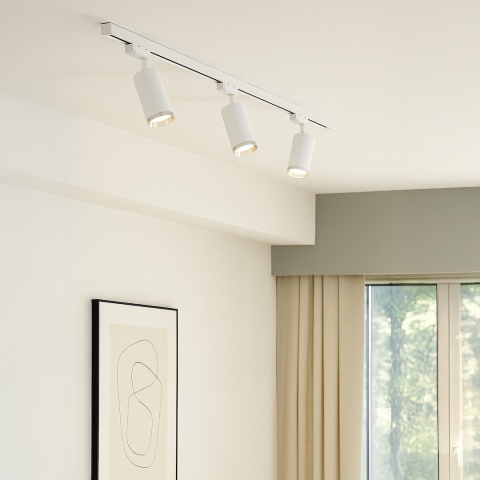 Lampa Szynowa MICA 1xGU10 Biała do Szynoprzewodu 1-Obwodowego v2.0