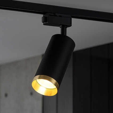 Lampa Szynowa MICA 1xGU10 Czarna do Szynoprzewodu 1-Obwodowego v2.0