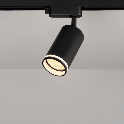 Lampa Szynowa PIPE RING 1xGU10 Czarna do Szynoprzewodu 1-Obwodowego v2.0