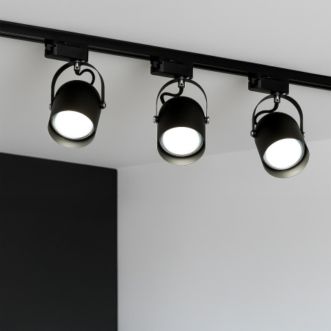 Lampa Szynowa QUBER 1xE27 Czarna do Szynoprzewodu 1-Obwodowego v2.0