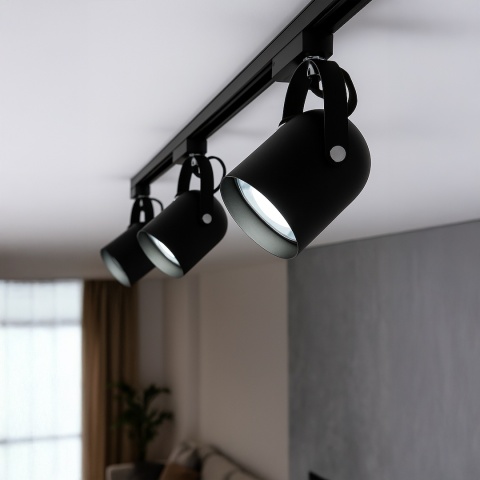 Lampa Szynowa QUBER 1xE27 Czarna do Szynoprzewodu 1-Obwodowego v2.0